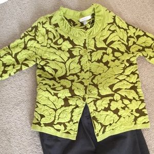 Funky green and brown sweater